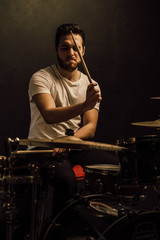 Fototapeta premium professional drummer