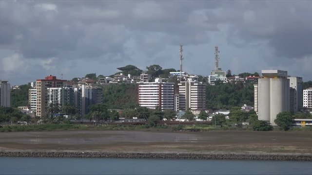 Ilheus skyline, port area, Brazil