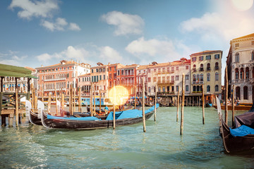 Fototapeta premium Venise et ses gondoles