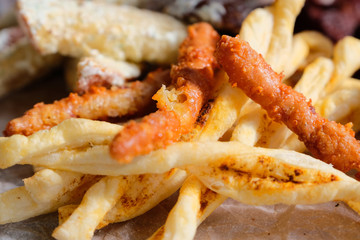 High-calorie snack, macro shot