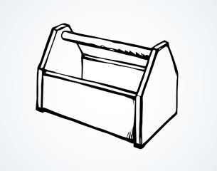 Tool box. Vector drawing