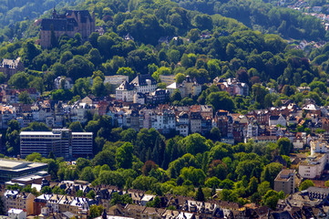 Naklejka premium Blick vom Kaiser Wilhelm Turm auf Marburg