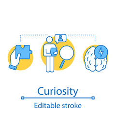 Curiosity concept icon