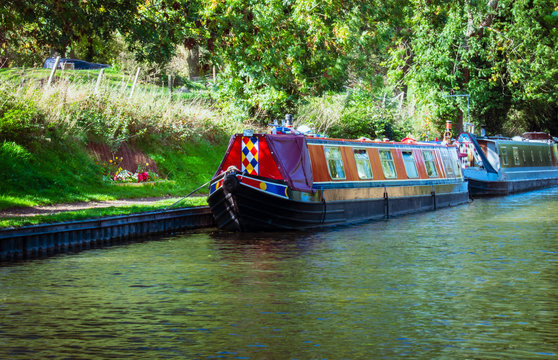 Canal Boats On The Shropshire Union Canal 