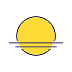 Sunrise color icon