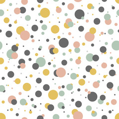 Circle colorful seamless pattern.