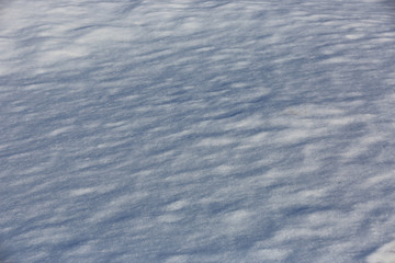 snow surface on wunter field