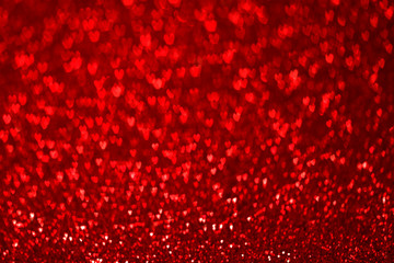Hearts Bokeh . Valentine's day background
