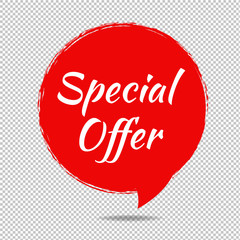 Speech Bubble Tag Isolated White Background