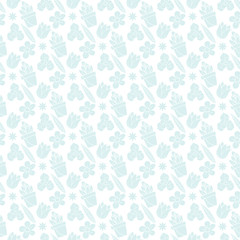 Fototapeta premium Beautiful seamless pattern with flowers. Vector illustration. Summer design