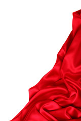 Smooth elegant red silk can use as background