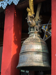 Fototapeta premium Ancient bell in Thai temple