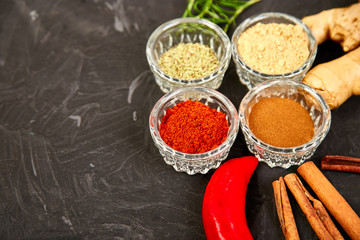 Fresh and dried seasoning herbs and spices