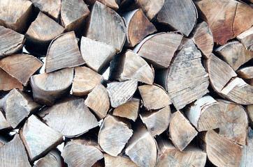 Fototapeta premium Holzstapel