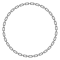 Vector Black Circle Frame for Certificate, Placard Go Xi Fat Cai, Imlek Moment or other China Related