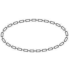 Vector Black Oval Frame for Certificate, Placard Go Xi Fat Cai, Imlek Moment or other China Related