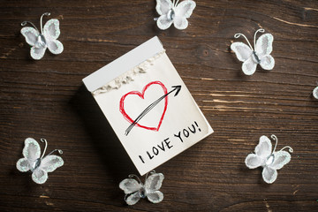 tear-off calendar with message 