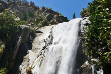 Grizzly waterfall in Sequoia and Kings Canyon National Park, California, USA