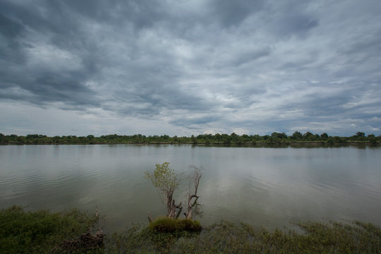 Kafue river with clouds