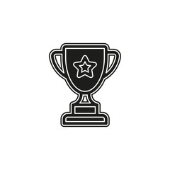 Simple Trophy Cup Vector Icon