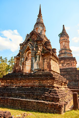 Fototapeta premium Sukhothai Historical Park, Sukhothai, Old Town, historic, civilization, history, tourism, World Heritage Site, Thailand,UNESCO