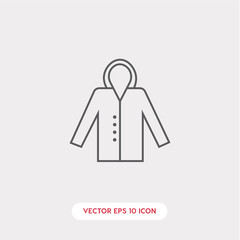 raincoat icon vector