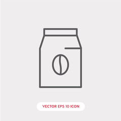 coffee box icon vector