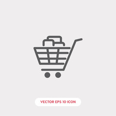 shopping cart icon vector