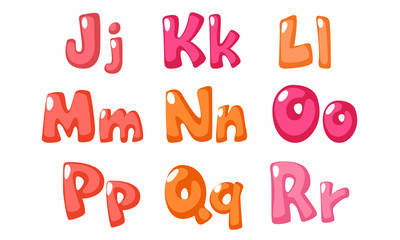cute bold font in pink color for kids part 2