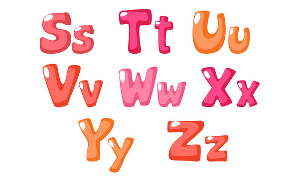 cute bold font in pink color for kids part 3