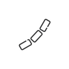 Fototapeta premium Cocci bacteria line icon. linear style sign for mobile concept and web design. Bacillus bacteria outline vector icon. Symbol, logo illustration. Pixel perfect vector graphics
