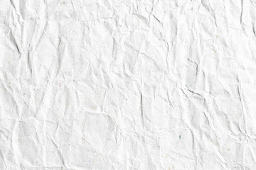 Old white crumpled background paper texture