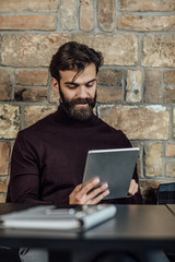 Businessman Using a Tablet