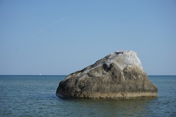 sea-stone at pavilosta beach latvia