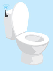 Smart toilet with wfi connection
