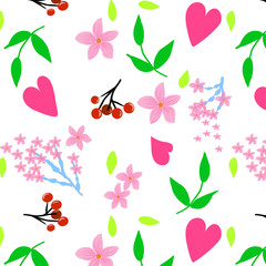 Abstract colorful floral patterns