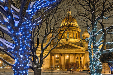 Fototapeta premium View of Isaakievsky cathedral.