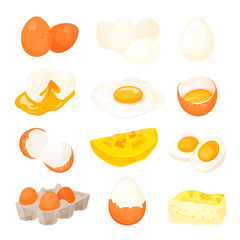 Chicken egg set, farm natural fresh ingredient