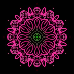 Decorative round lace ornate mandala. Vintage vector pattern for print.