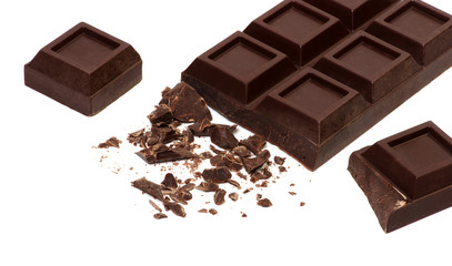 Broken chocolate bar