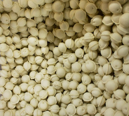Lots of frozen dumplings in the freezer room
