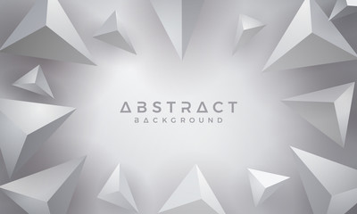 Abstract, Modern, 3D Triangle Gray Background. Eps10 vector background.