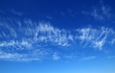 background of blue sky