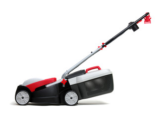 Lawn mower isolated on white