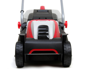 Lawn mower isolated on white