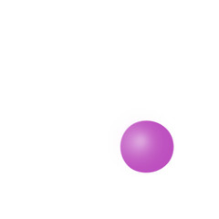 Purple Sphere on White Background