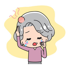 Rice paddy Falls Granny upper Body