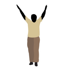  man jumping silhouette