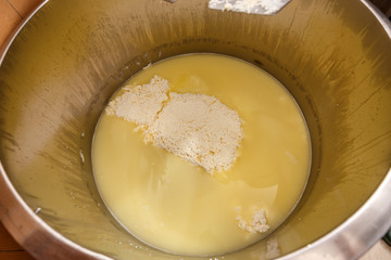 Freshly fermented cheese