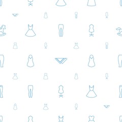 dress icons pattern seamless white background